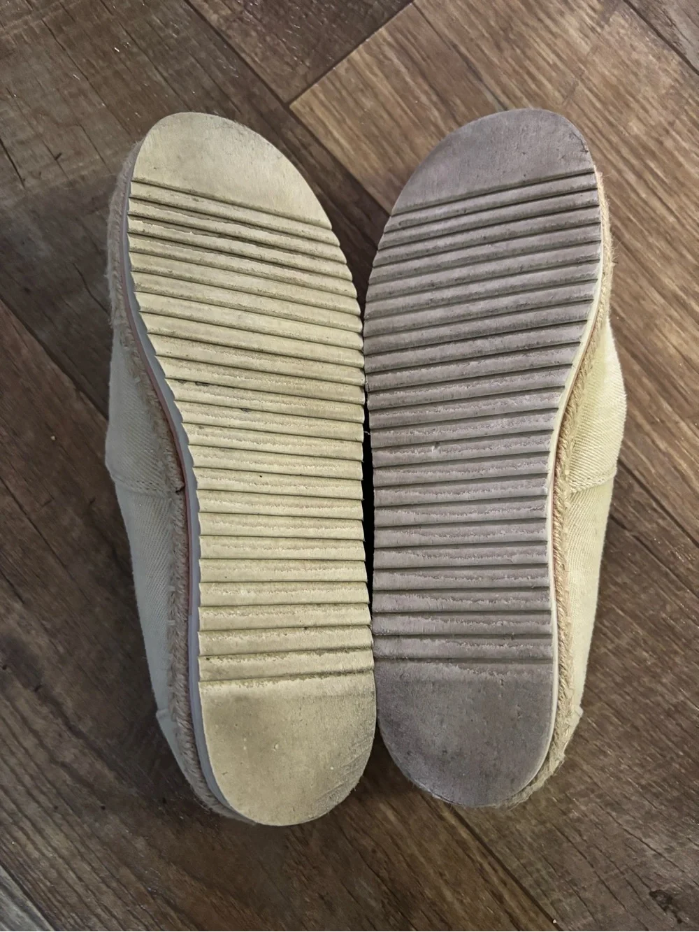 TOMS Classic Alpargata Espadrille Flats Natural Canvas Women’s Size 8 W8